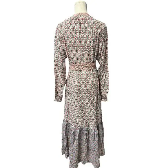 Boden Multicolor Patterned Midi Dress - Picture 8 of 11